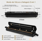Seladora à Vácuo para Armazenar Alimentos com Máxima Conservação + BRINDE! - Bela Delicatta