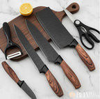 Conjunto de Facas Inox 6 Peças Antiaderente para Cozinha e Churrasco - Bela Delicatta