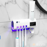 Porta Escova de Dentes com Esterilizador UV com Dispenser - ÚLTIMAS UNIDADES!!!!