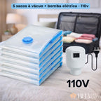 Kit Smart Viagem - Saco a Vácuo + Bomba Elétrica